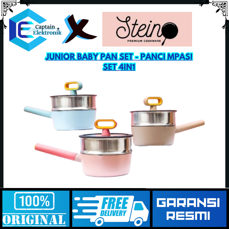 Steincookware Junior Baby PanSet - Panci MPASI Set 4in1