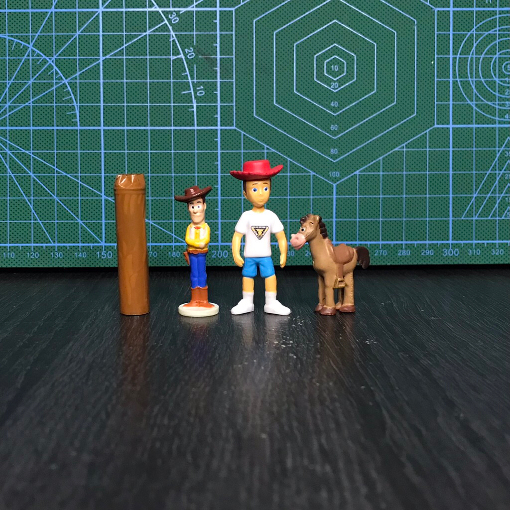 Toy Story Woody Andy Bullseye Mini Figure Set Disney Pixar Rare [PRELOVED]