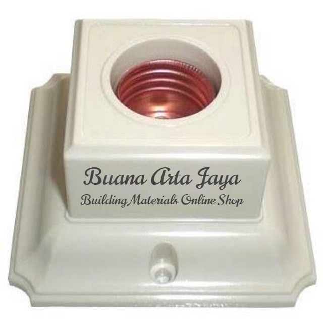 Fitting Lampu Plafon Broco New Gee Putih 1210 - per satuan