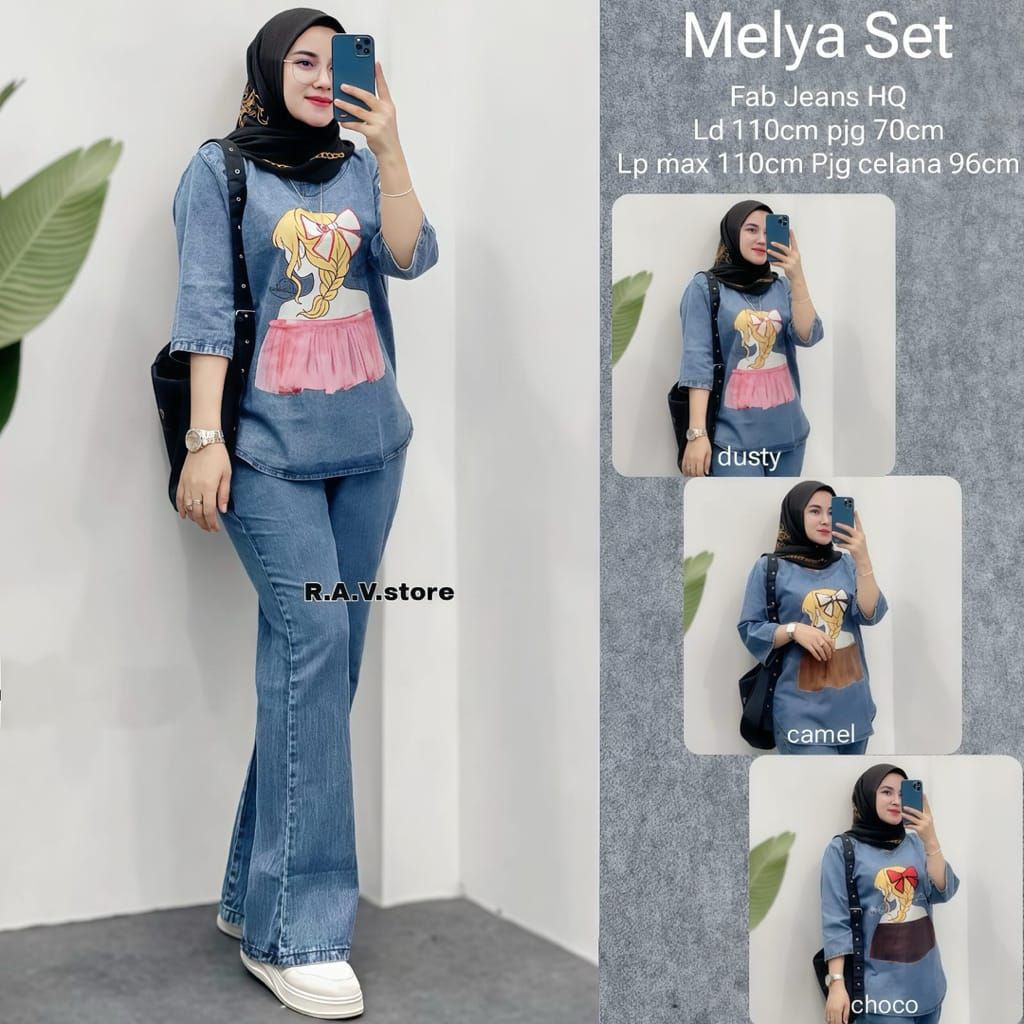 SETELAN WANITA ZAPA SET/MALYA SET JEANS