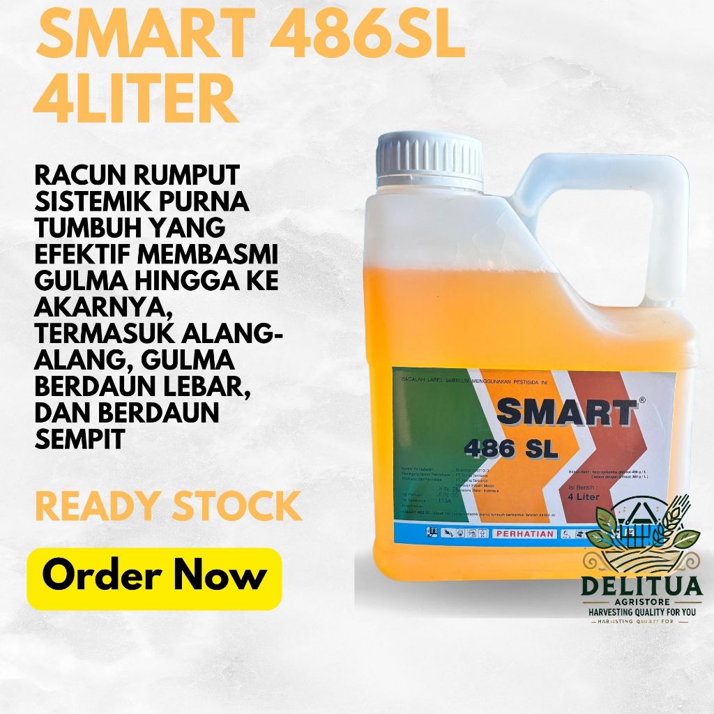 HERBISIDA SMART 486 SL 4 LTR