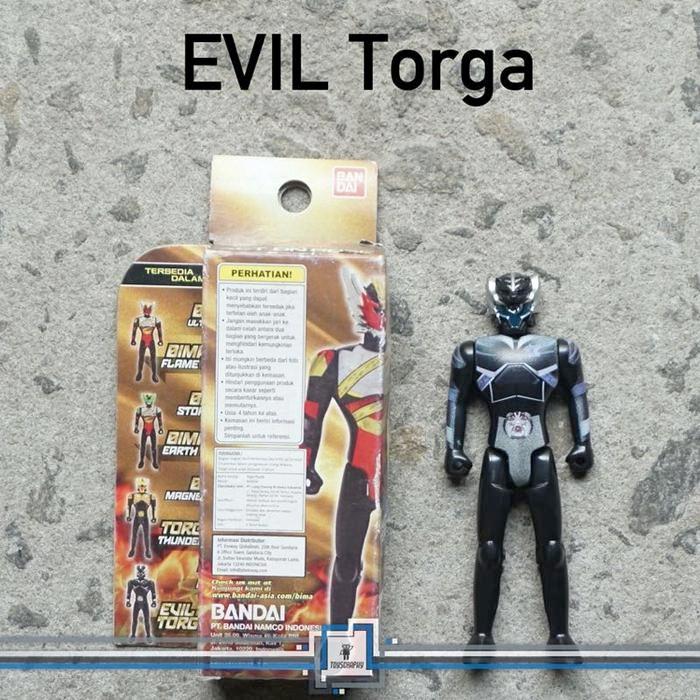 BANDAI BIMA X Action Pose Figure Evil Torga, Flame, Earth SALE RUGI - Evil