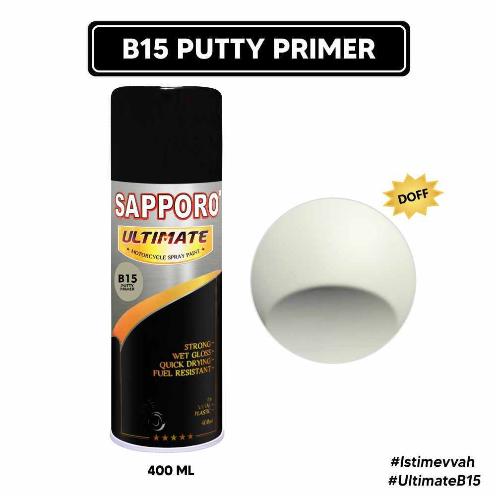 Sapporo Ultimate 400cc B15 Putty primer/Cat semprot/Pylox/Pilok/Cat semprot medan murah