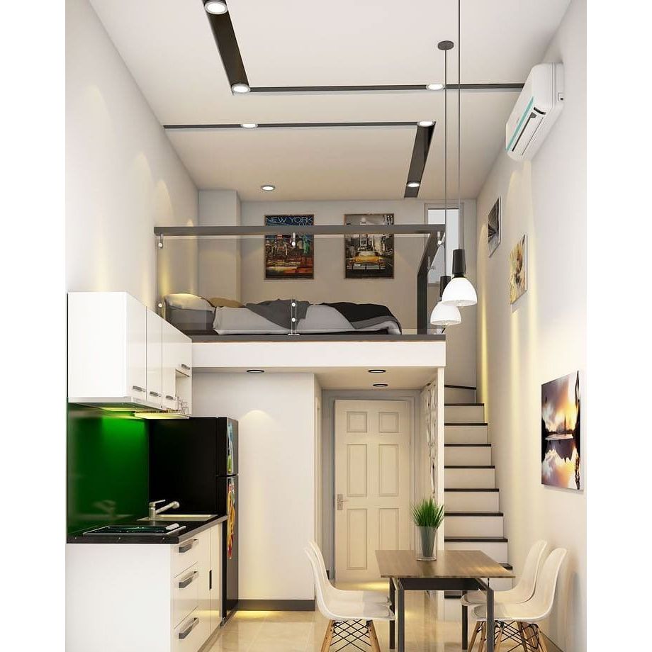 Mezzanine Indoor Modern Minimalis Tangga Besi
