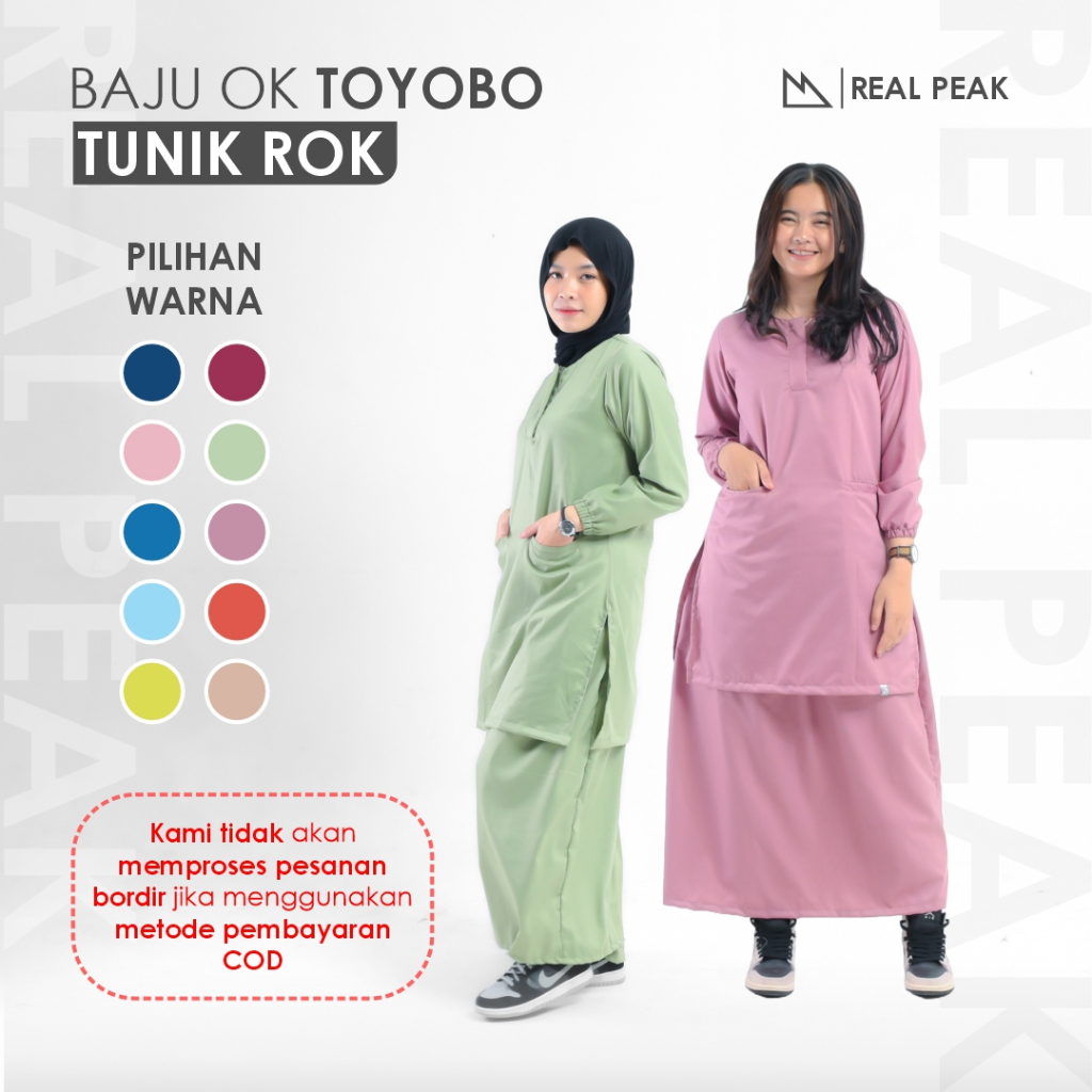 REALPEAK -  Doctor Scrub's Set Baju OK Tunik Rok