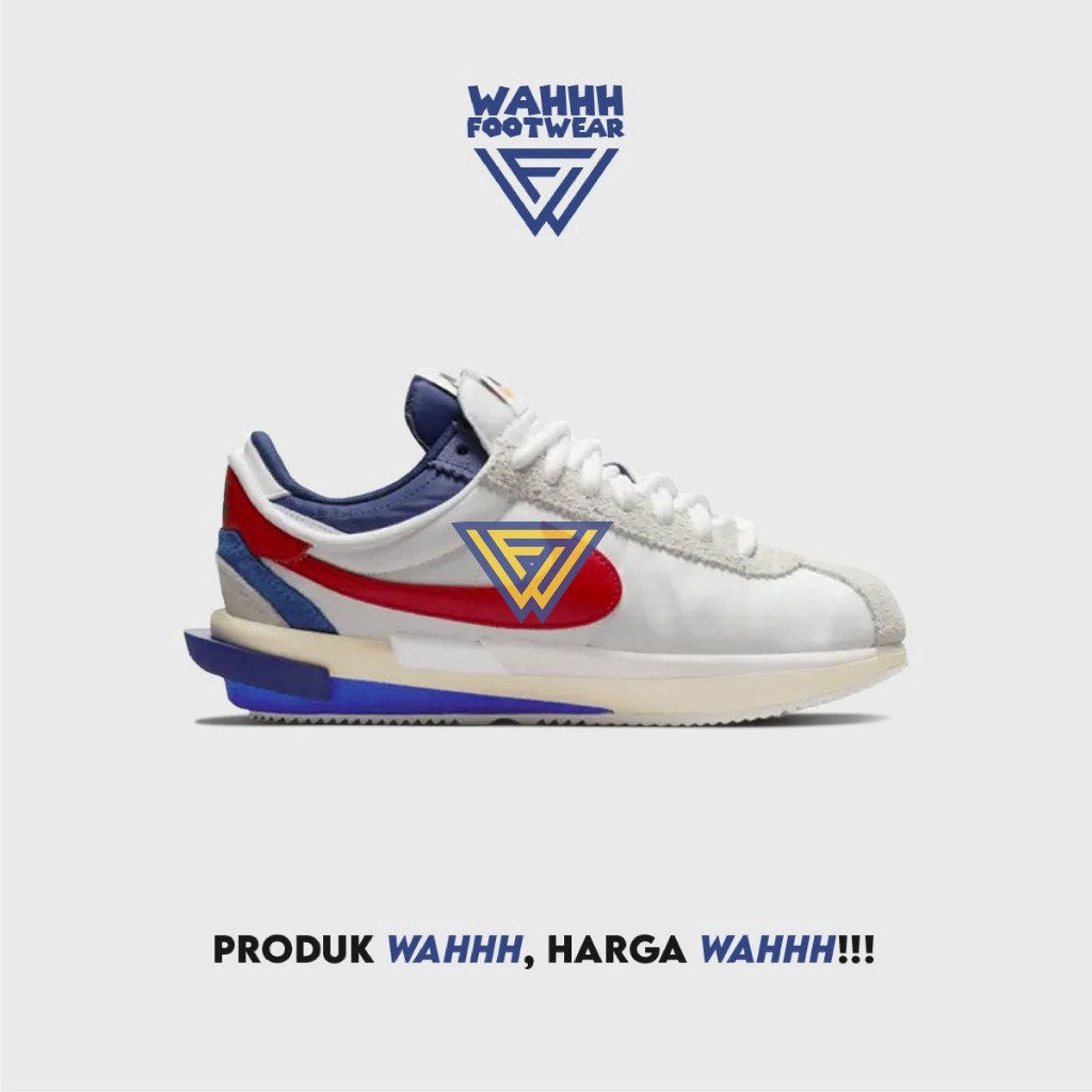 NK Zoom Cortez SP sacai White University Red Blue Original