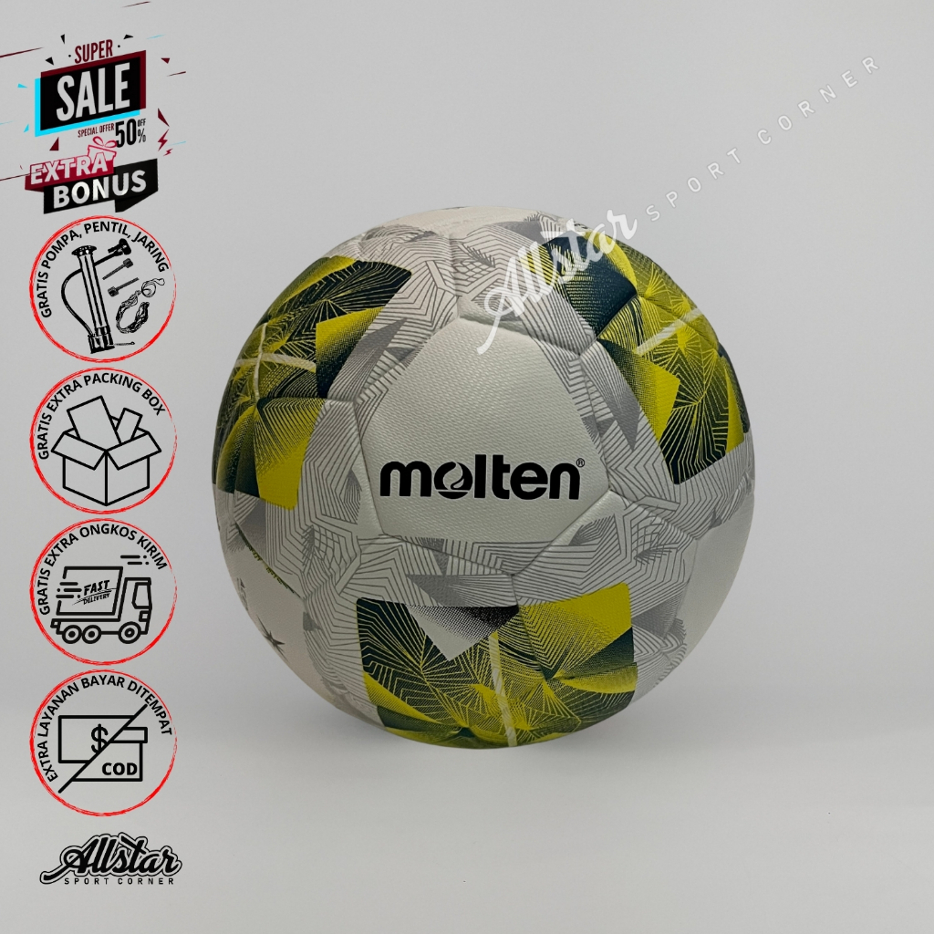 Bola sepak original molten AFC 5000 bola kaki original size 5