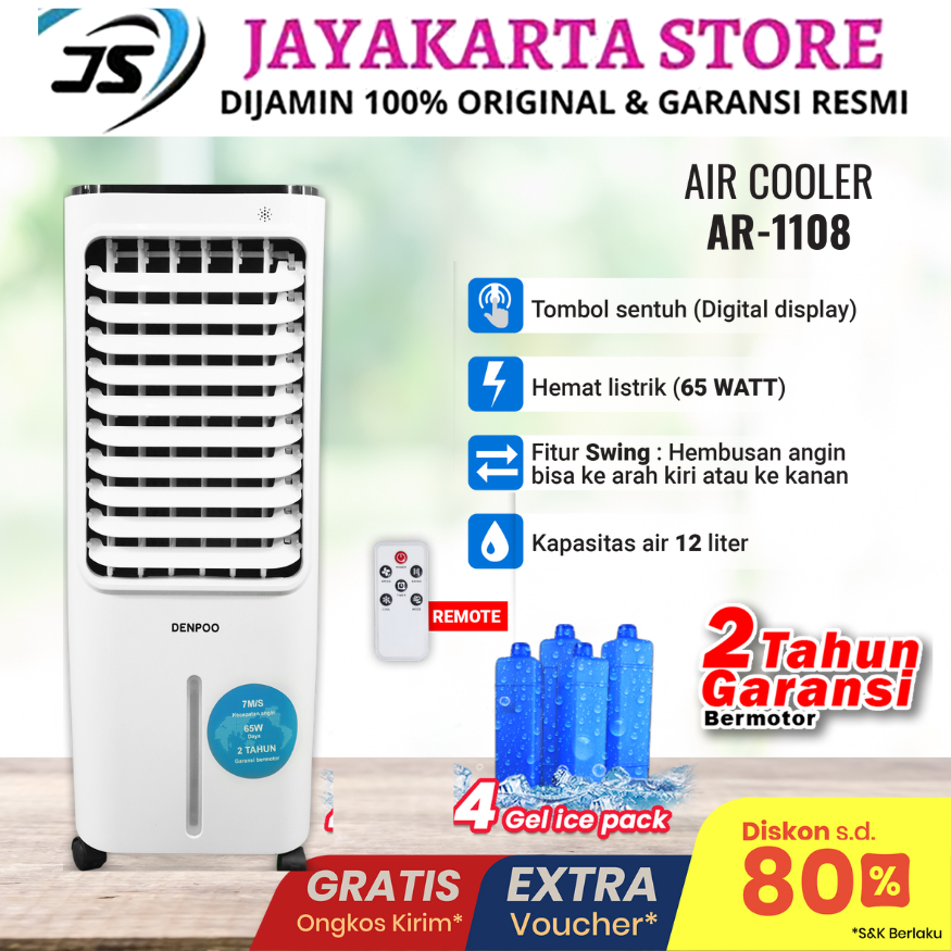 AIR COOLER DENPOO AC PORTABLE TERBARU DAN SUPER HEMAT LISTRIK LOWWATT (LUAR KOTA)