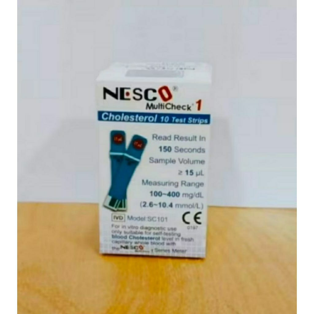 Nesco Cholesterol / Nesco Strip Cholesterol Isi 10 Strip