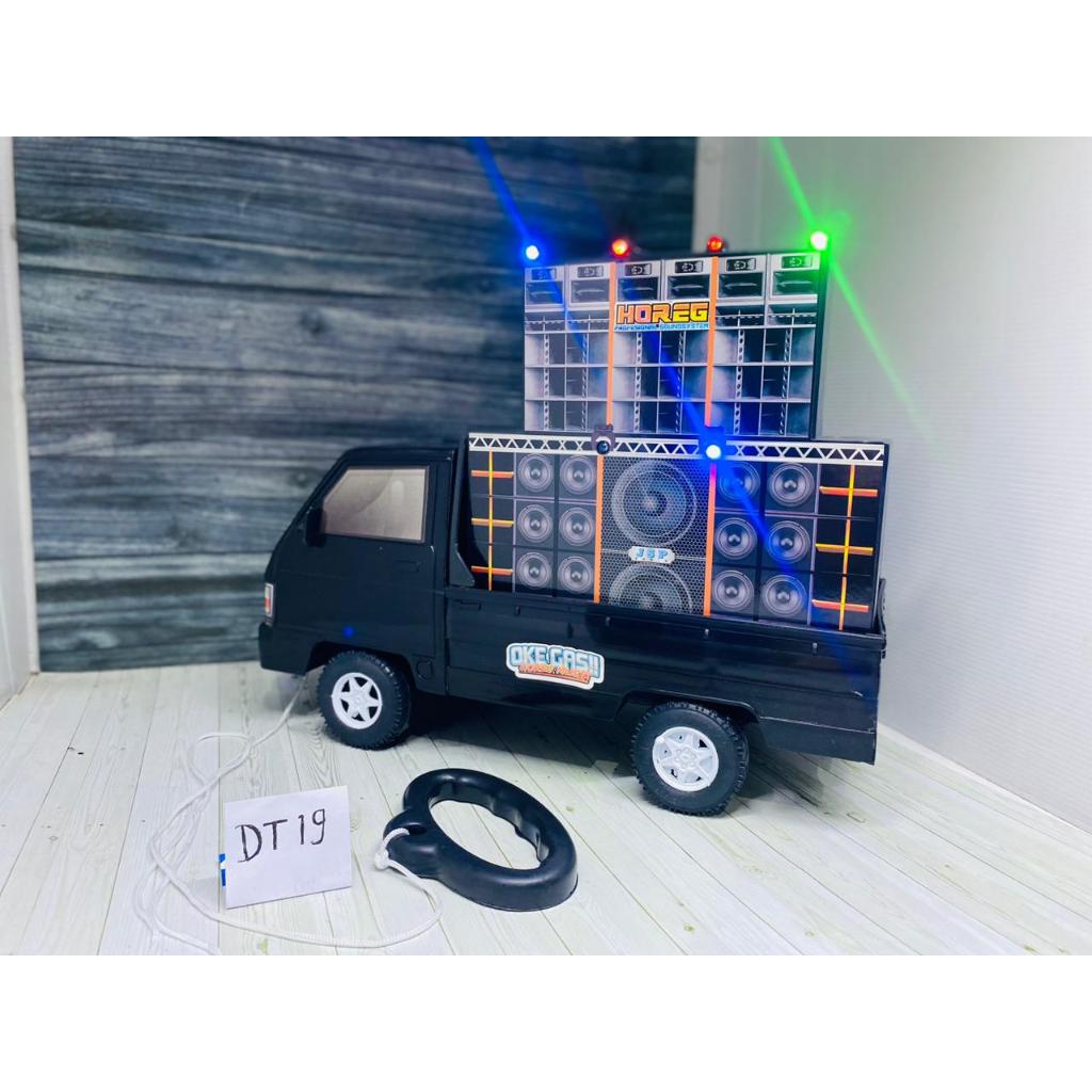 Mainan Mobil PickUp JUMBO L300 Sound Horeg Musik Lampu Mobil Pickup Pengangkut LPG