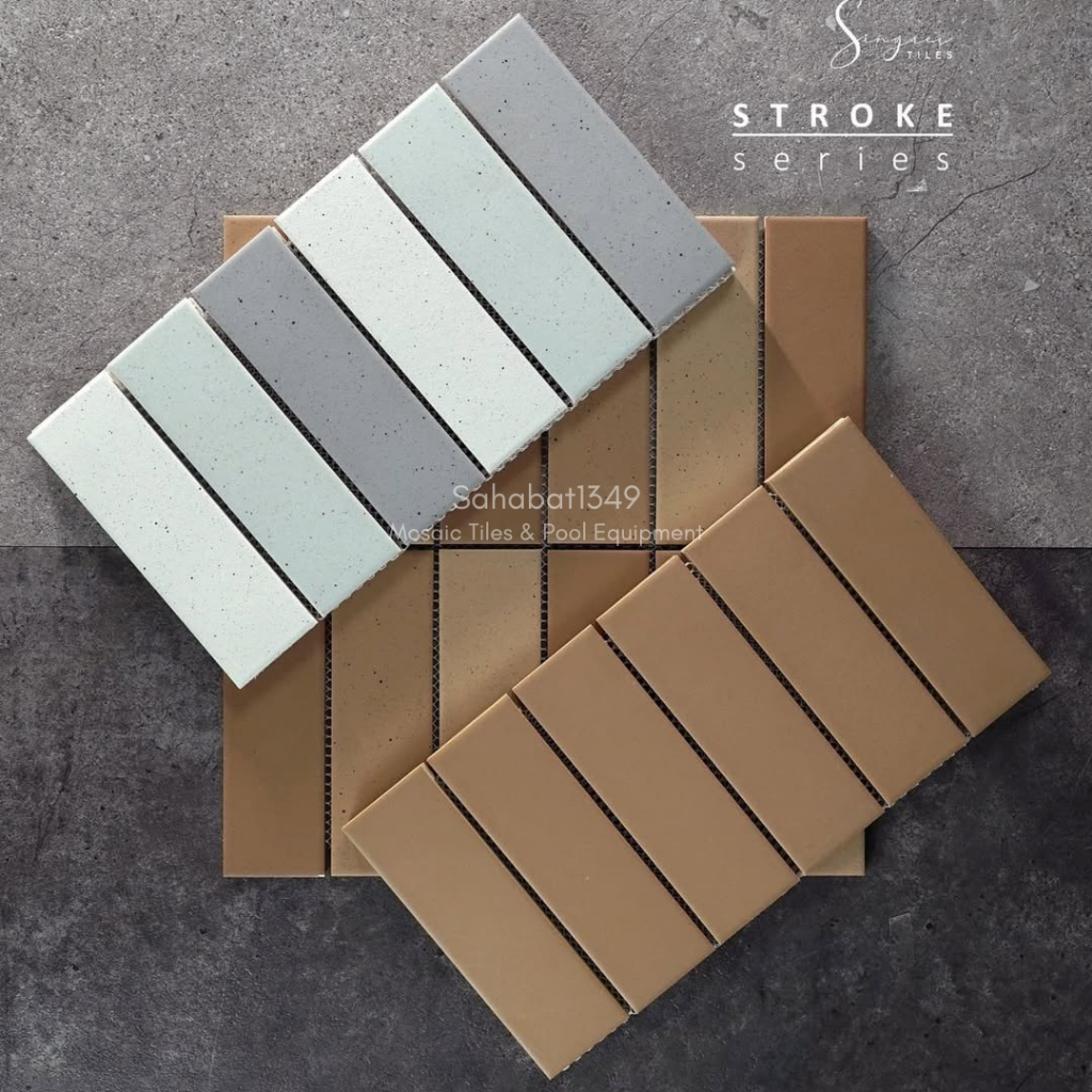 Singres Mosaic STROKE SERIES Interior Mosaic Dinding Interior Modern