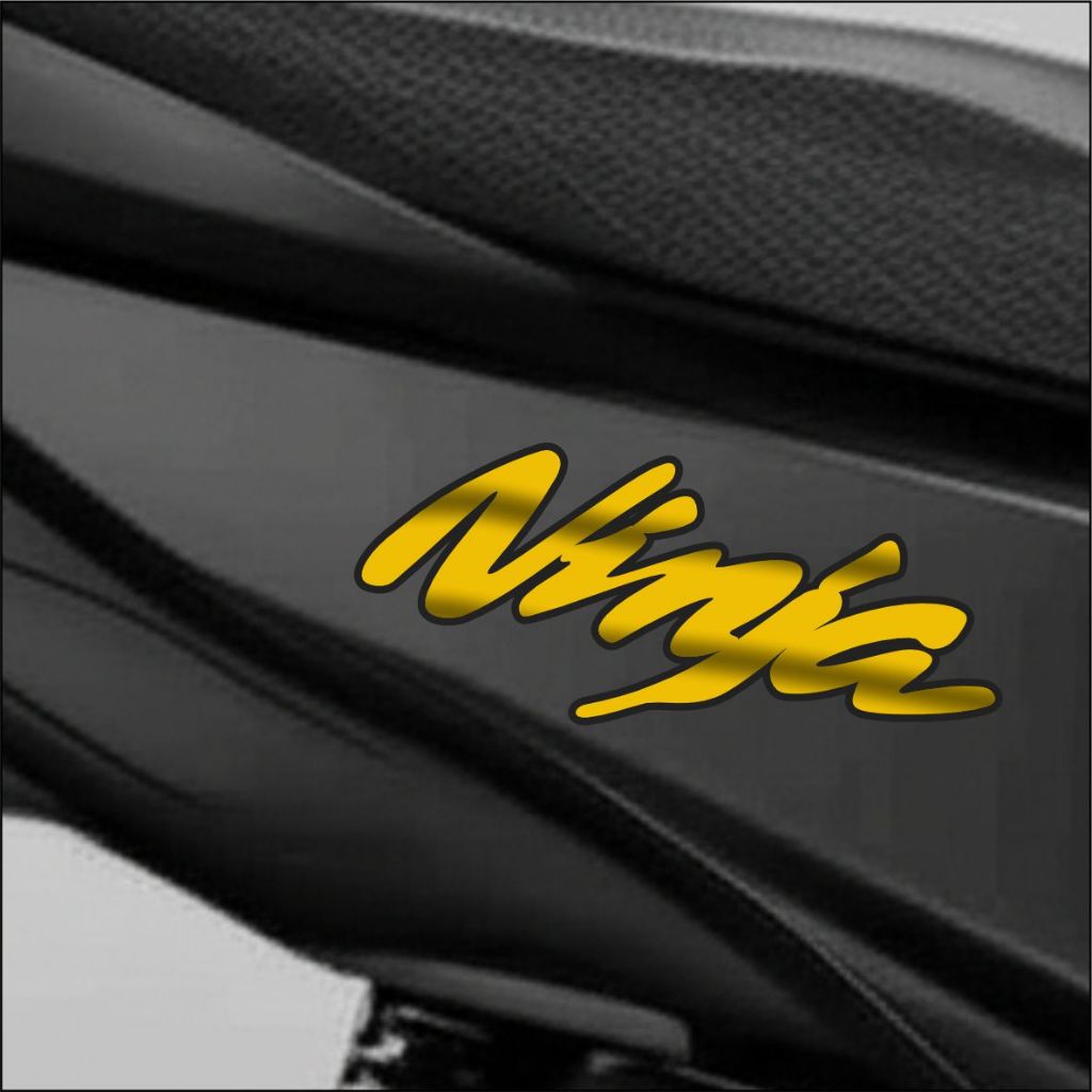 2PCS EMBLEM NINJA TIMBUL 3D LOGO NINJA EMBLEM TIMBUL LOGO NINJA