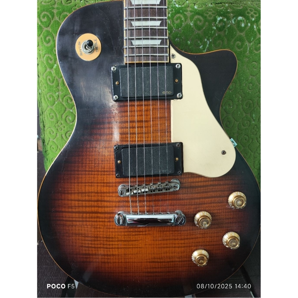 Guitar Gitar Ori MII Silvertone Les Paul artist (PT.Samick, Satu pabrik dengan Epiphone) Bonus Tas G