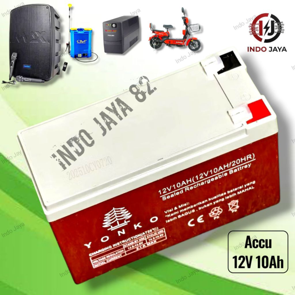 Aki 12V 10Ah Tangki semprot Aki Speaker Portable Aki Kering Aki Sepeda Listrik