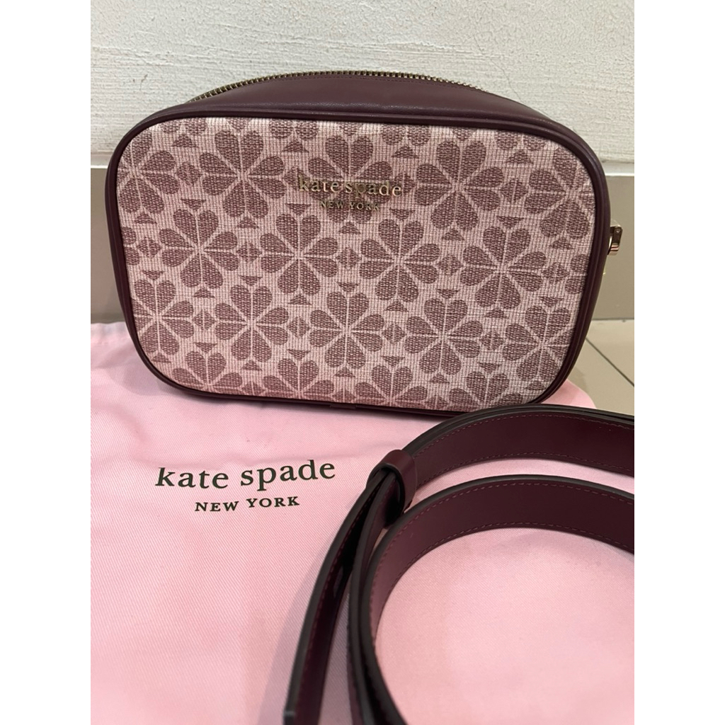 cambag kate spade preloved / KS camera bag second / Kate Spade sling bag jacquard original 100%