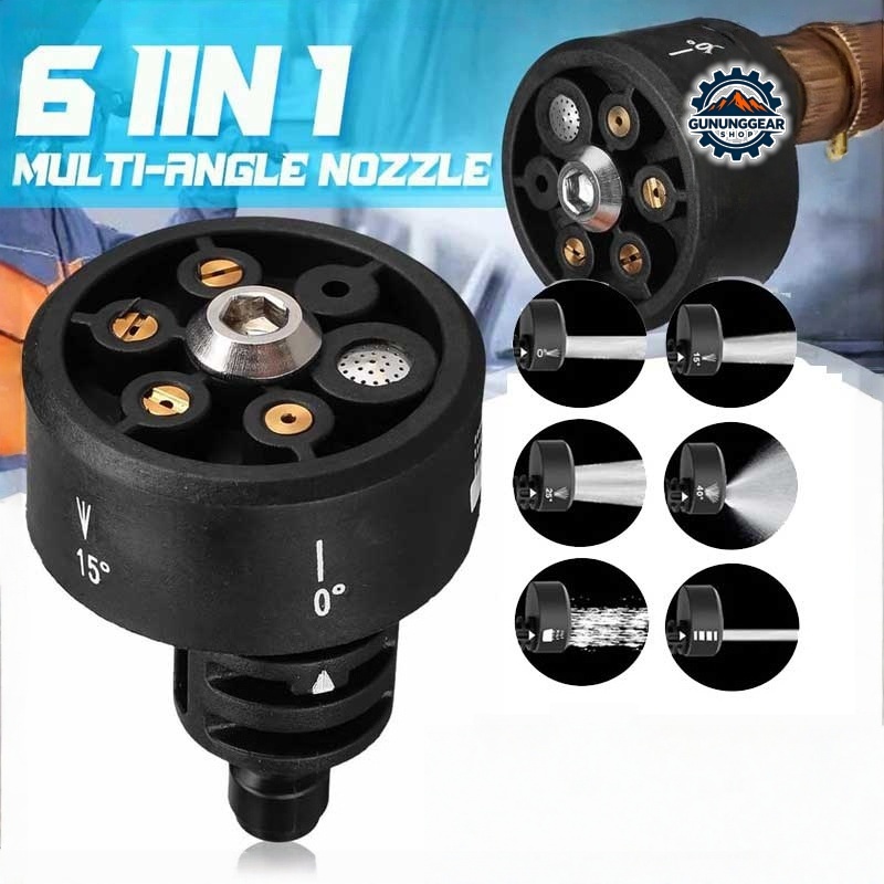 Nozzle 6in1 Sprayer Jet Cleaner Kepala Spray Jet Cleaner Cordless Portable