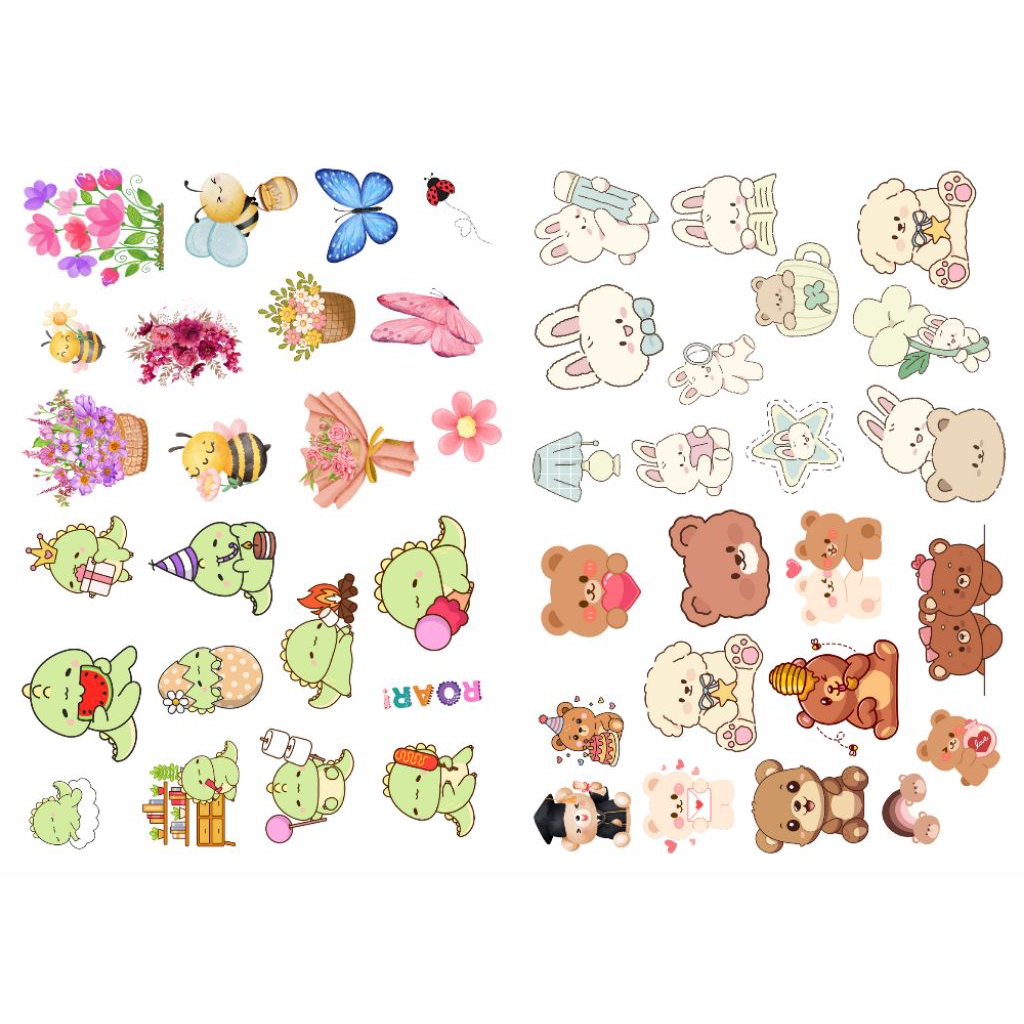 sticker aesthetic / sticker lucu /sticker buku