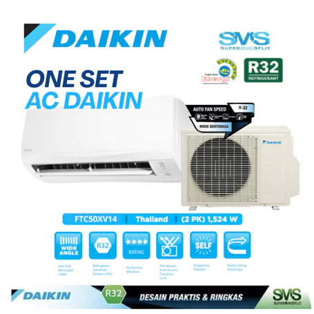 AC Daikin 2 PK Split 2PK Thailand FTC50XV14