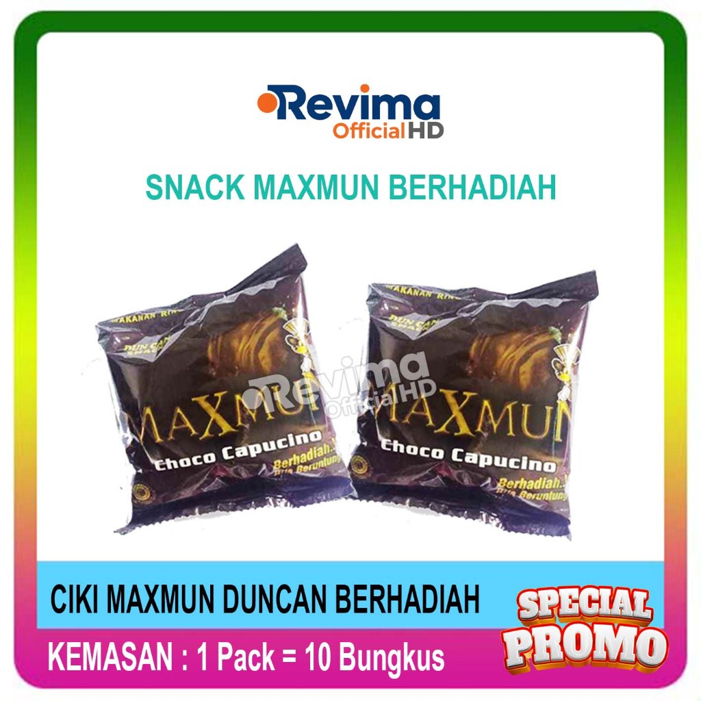 Snack MAXMUN Makanan Ringan Berhadiah Uang | Kemasan 1 Pack isi 10 Bungkus