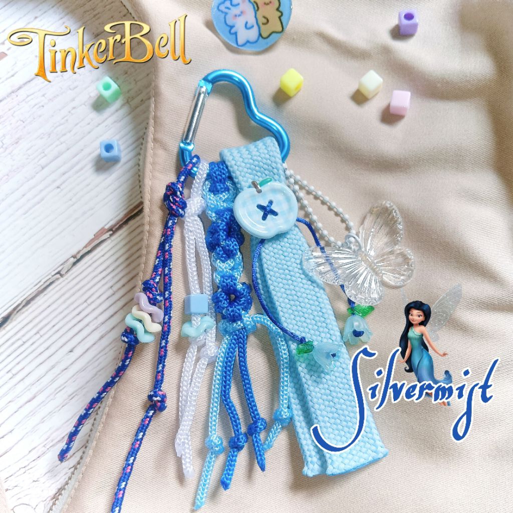 [IFORIA] Fairies Bag Charm Pixie Hollow Series Tinkerbell Gantungan Tas Fairy Tale Gantungan Tas Car