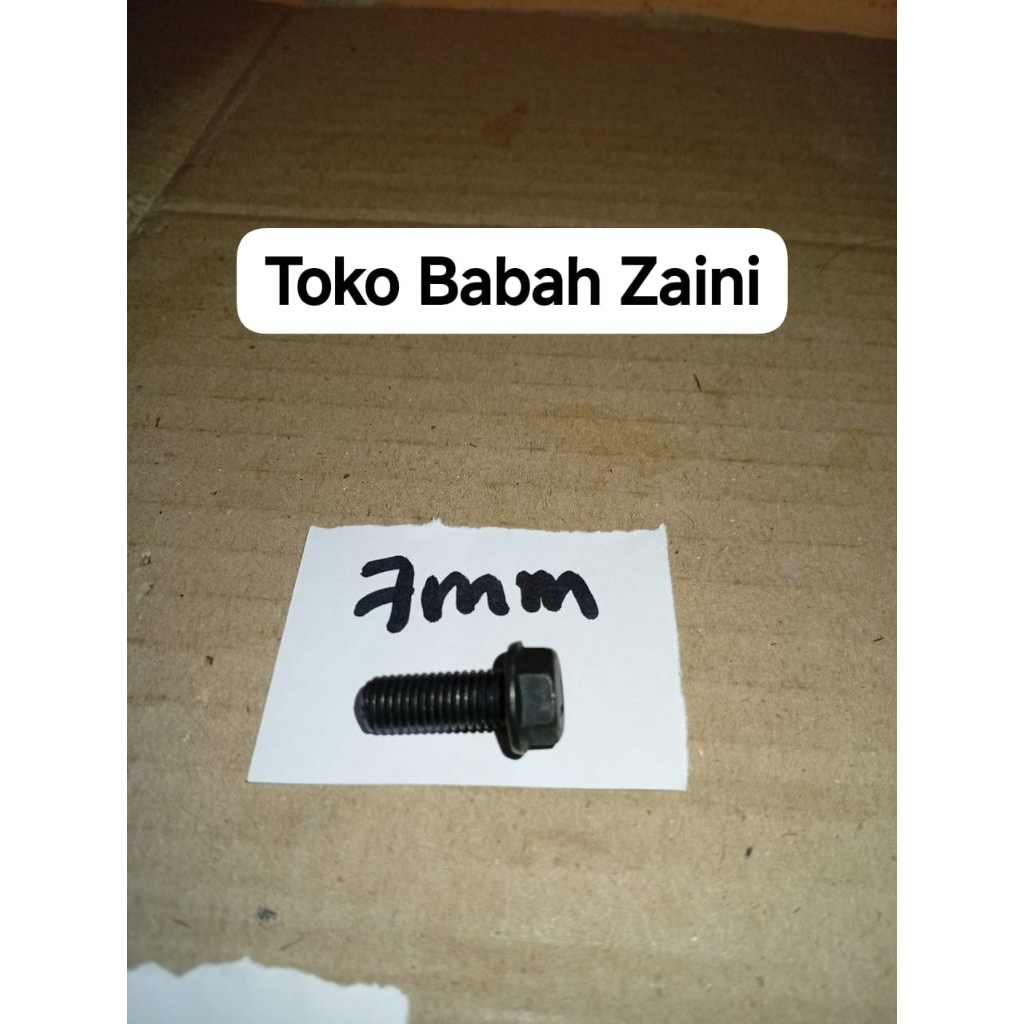 Baut Ulir Drat Balik Mesin Potong 7mm (merek tertentu)