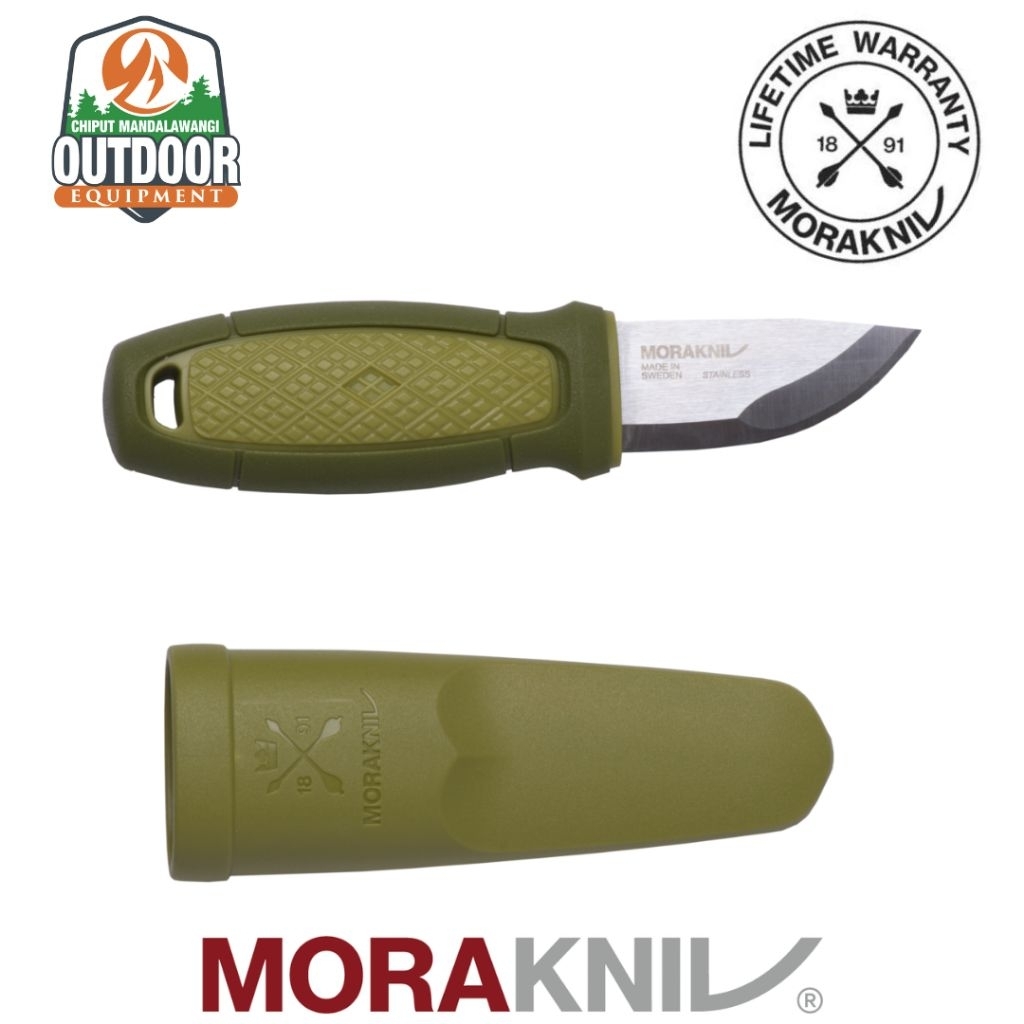 Pisau Morakniv Eldris (S) - Stainless Steel Bushcraft Original