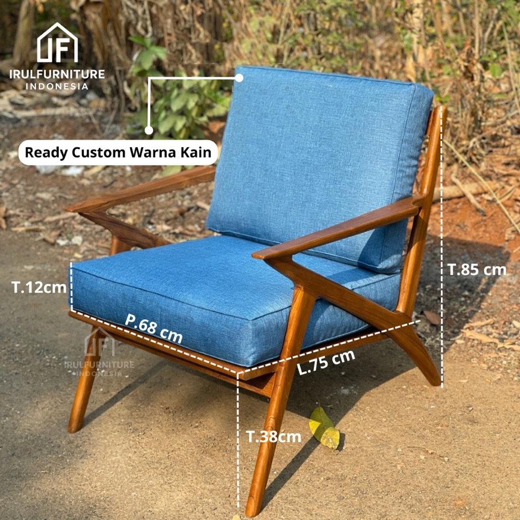 Sofa Santai | Kursi Santai | Kursi Sofa Minimalis | Kursi Z | Kursi Cafe Minimalis | IFI-44