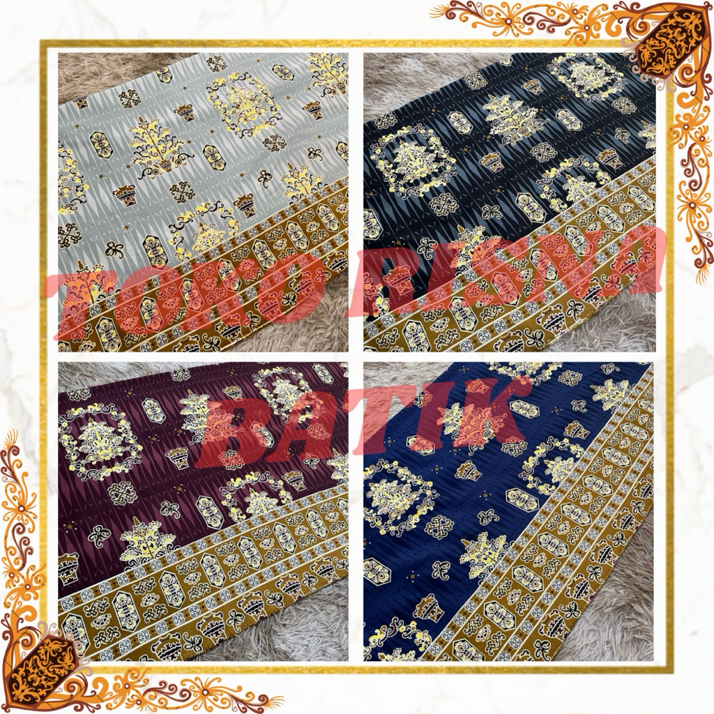 (HARGA PER SETENGAH METER) Batik Benang Bintik Khas Dayak Kalimantan Tengah motif batang garing prad