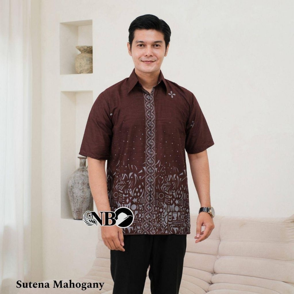 Baju Batik Pria Lengan Pendek / Kemeja batik pria lengan pendek /Kemeja batik pria lengan pendek mas