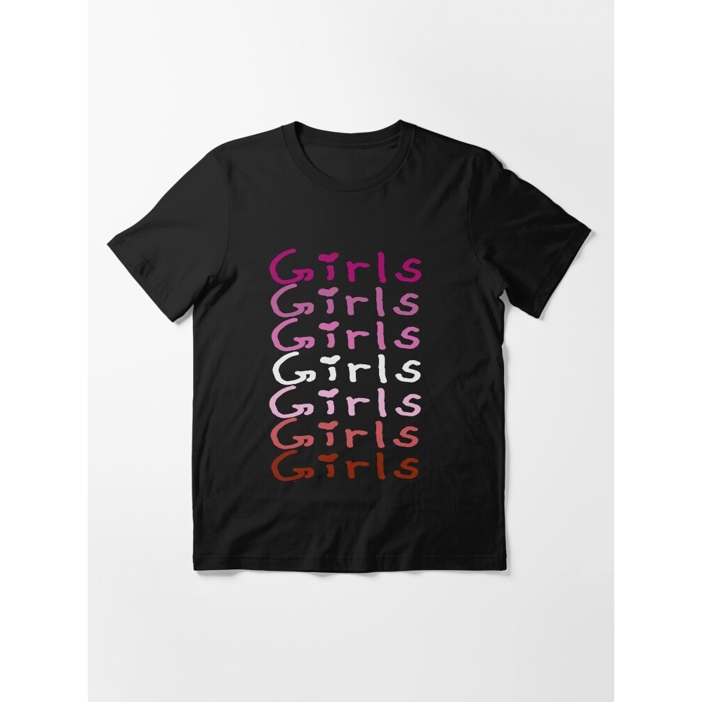 Kaos Girls girls girls Texts Essential T-Shirt