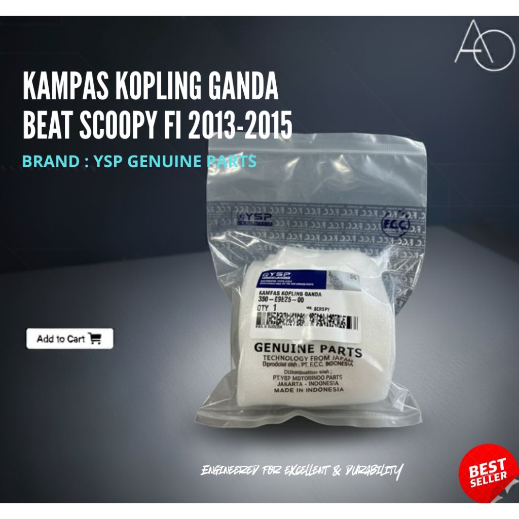 KAMPAS GANDA ONLY SCOOPY FI (2013-2015) , YSP (100% GENUINE) KZL