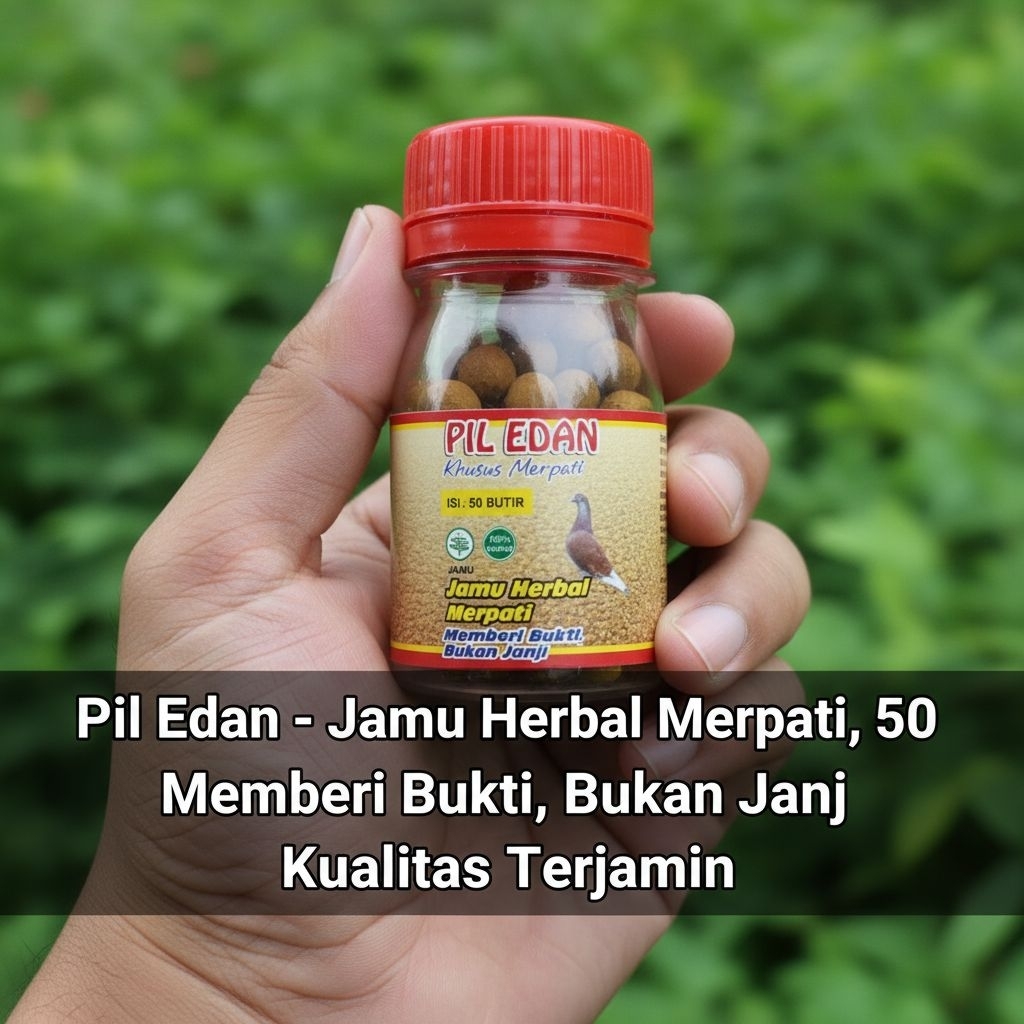 Jamu Merpati Pil Edan Tutup Merah Khusus Manuver Jamu Merpati Kolong 100% Herbal