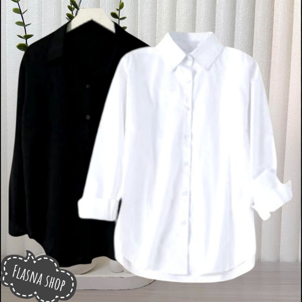 Kemeja Putih Wanita + Kemeja Kerja Wanita + Hem Putih Wanita + Kemeja Hitam Wanita