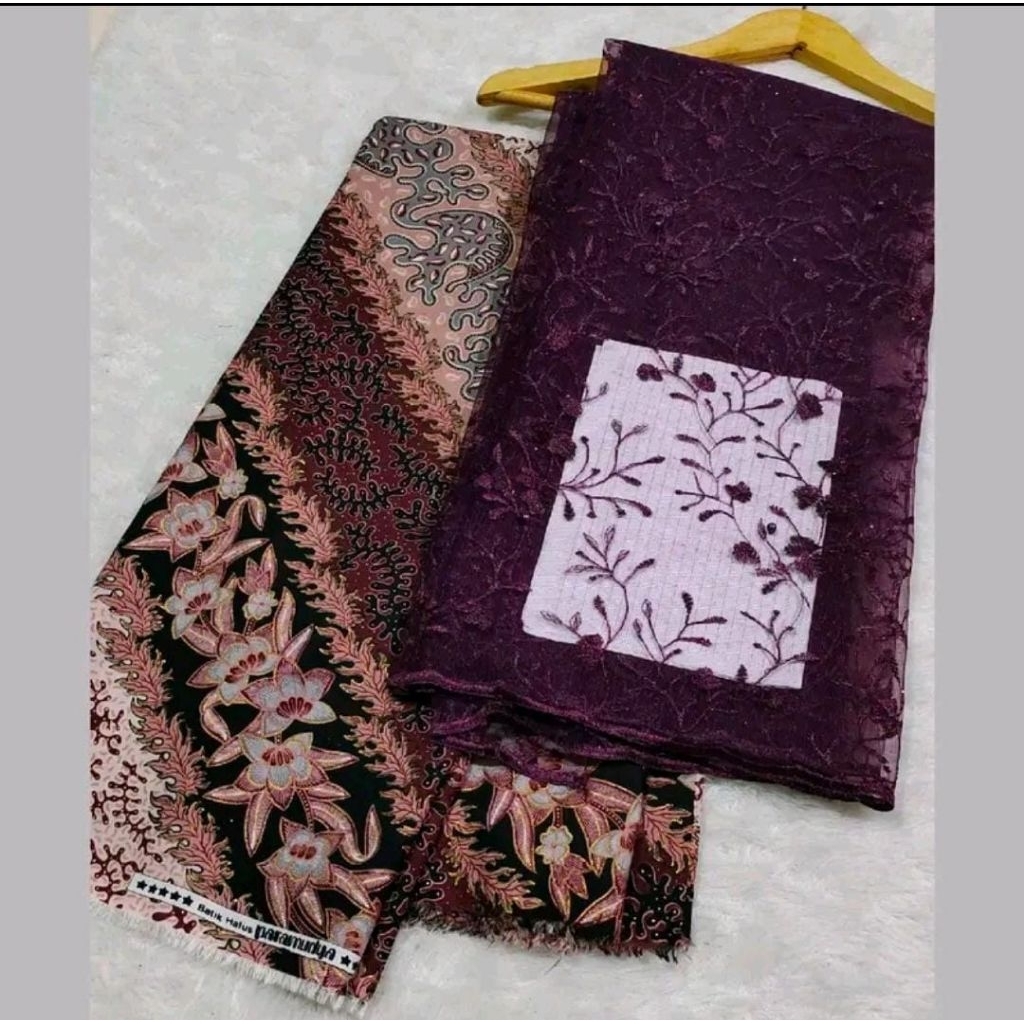 new!!!kain set bridesmaid batik sutra dan kain tile mutiara