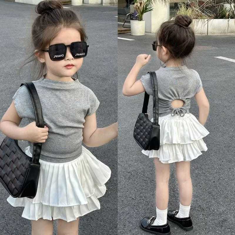 Crop Top Baju Anak Perempuan Usia 1-6 Tahun Atasan Anak Perempuan