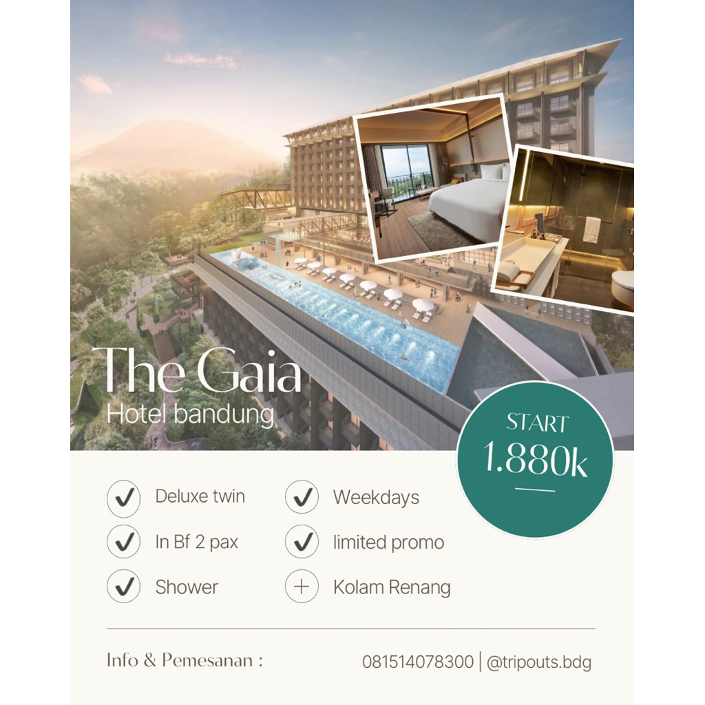 VOUCHER PROMO HOTEL GAIA BANDUNG