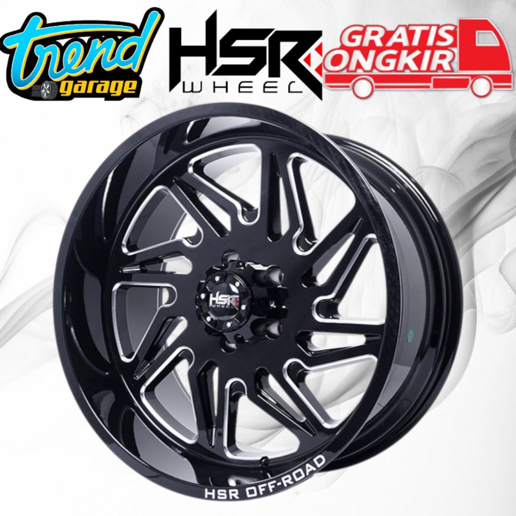 Velg Mobil R20 Type FG Megumi hsr lubang 5X127 untuk rubicon cocok