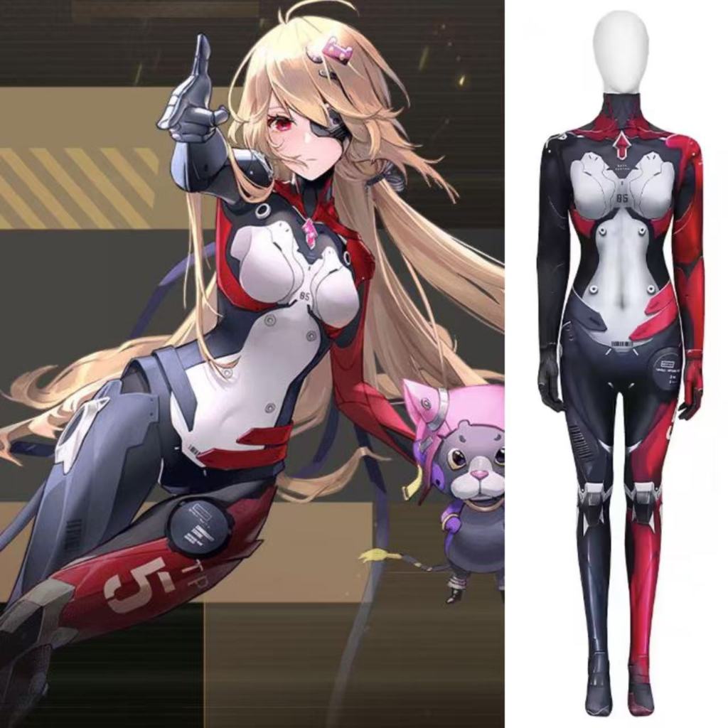 Zentai Jumpsuit New Game Nemesis Tower of Fantasy Cosplay Costume Disguise Nemesis Suit 3D Digitai P
