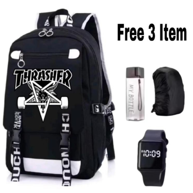 Tas Sekolah Thrasher-Tas Ransel Thrasher-Tas Sekolah Anak Thrasher