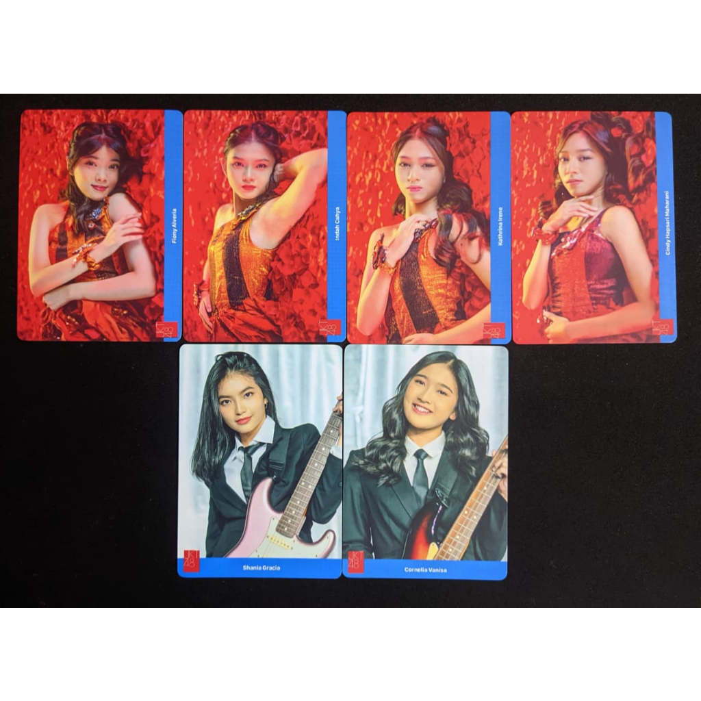 PC Photocard JKT48 10th Anniversary Tour Fiony Indah Kathrina Oniel Gracia Cinhap JKT48 rare PC Inaz