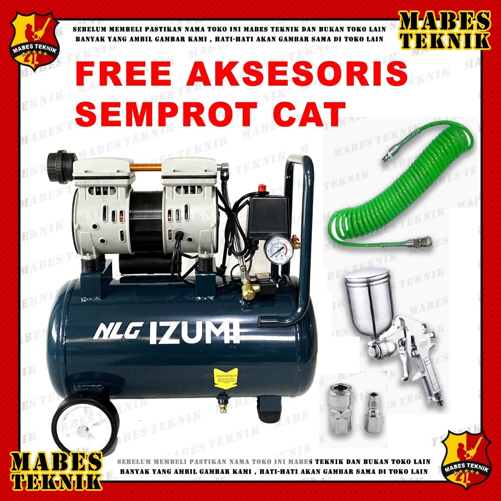 KOMPRESOR ANGIN OILLESS IZUMI OL 1024 / COMPRESSOR IZUMI OL 1024