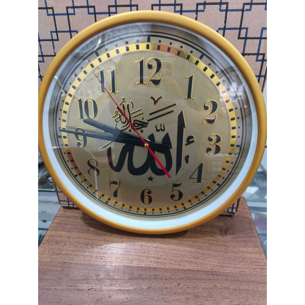 jam dinding ogana / jam dinding kaligrafi / jam dinding gold / jam dinding besar / jam dinding makas