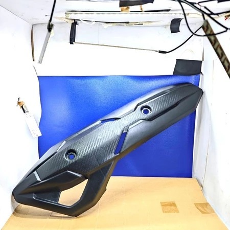 (RAK DPN GD 60)TER MURAH COVER KNALPOT VARIO 125 techno tekno 125 150 pcx cbu tutup pelindung tameng