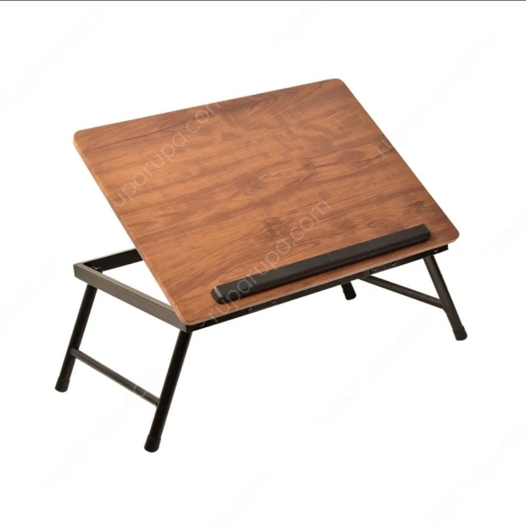 Odii meja lipat laptop coklat, meja kecil, meja lipat kecil, meja serbaguna