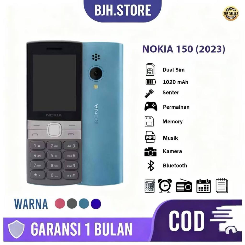 Nokia Jadul Hp 150 2023 Garansi Bisa Indonesia Dual Sim / Hp Nokia Jadul Original 99%