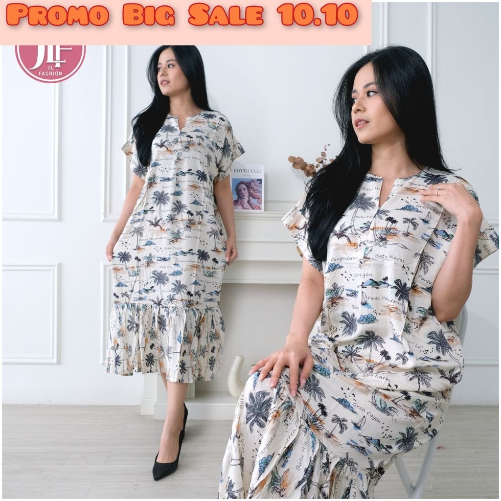 Kamila Dress Daster Remaja rempel Bawah kekinian J&l