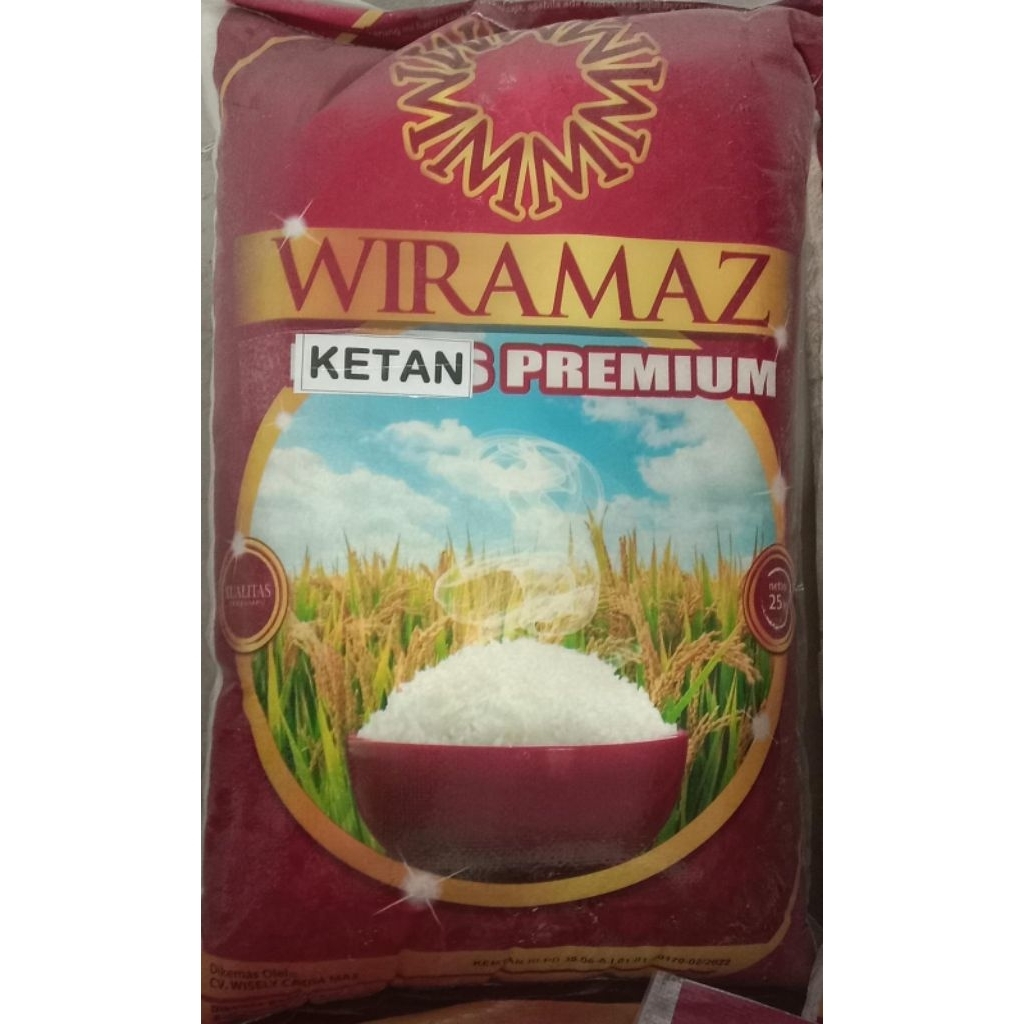 BERAS KETAN PREMIUM WIRAMAZ 25 KG
