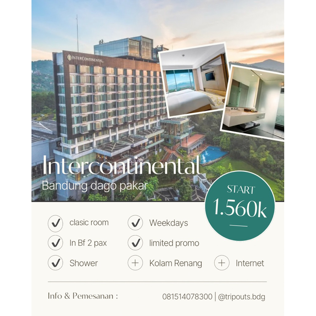 VOUCHER PROMO HOTEL INTERCONTINENTAL BANDUNG