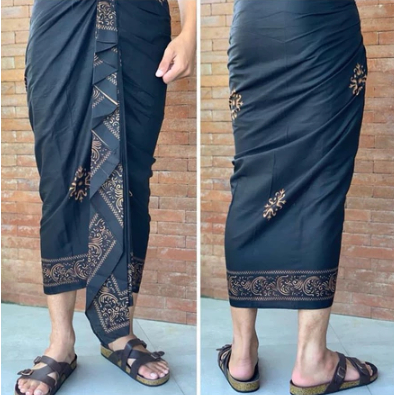 anomancollection Kamen batik setengah jadi dan Udeng -Kamen pria bali