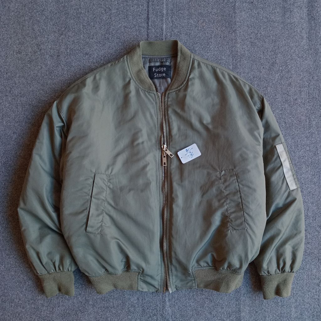 LaFudge Store Military Ma1 Bomber Jacket Tebal